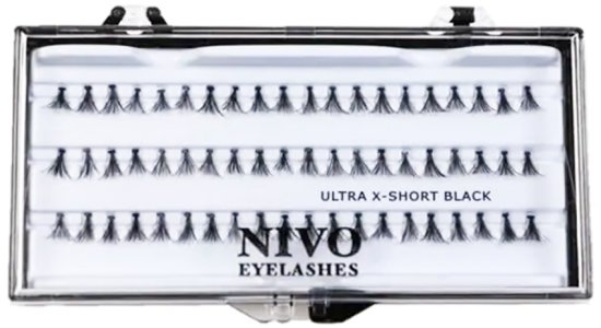 NIVO - ריסים מלאכותיים בודדים Ultra X Short - סך הכל 60 יחידות