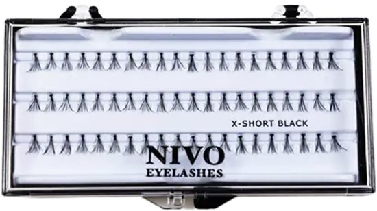 NIVO - ריסים מלאכותיים בודדים X-Short - סך הכל 60 יחידות