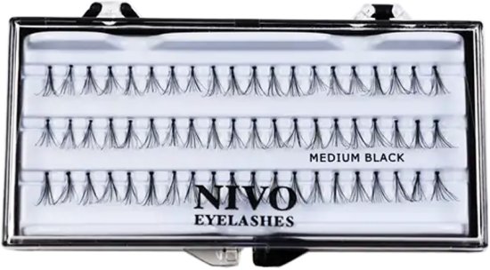 NIVO - ריסים מלאכותיים בודדים Medium - סך הכל 60 יחידות – תמונה 3