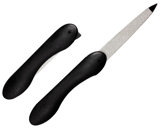 פצירת ציפורניים דו צדדית מתקפלת מאבן ספיר 8-13.5 ס''מ סדרת Nobel & Steel מבית HK - צבע שחור – תמונה 3