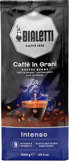 תערובת פולי קפה 1 ק''ג Bialetti Caffe In Grani Intenso – תמונה 3