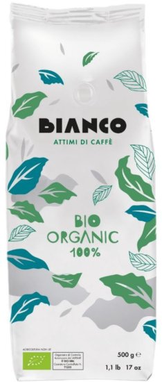 תערובת פולי קפה 500 גרם Biancaffe Bianco Bio Organic – תמונה 3