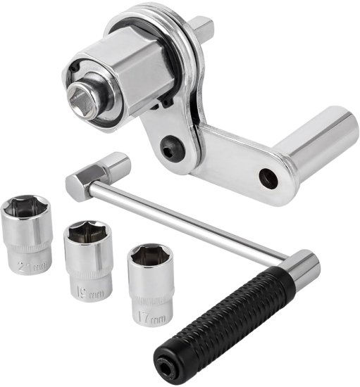 מפתח לפתיחת גלגלים ללא מאמץ + עם 3 בוקסת 17, 19 ו-21 מ''מ Kasco K2161B32TW – תמונה 3