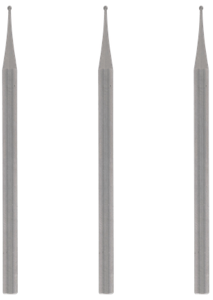 3 כרסמים 0.8 מ"מ ראש כדורי Dremel DL 105