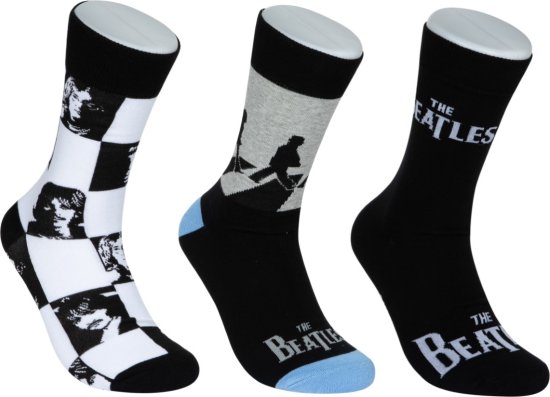 מארז 3 זוגות גרביים מעוצבים Pulliez דגם The Beatles - מידת One Size שמתאימה למידות 36-46 – תמונה 3