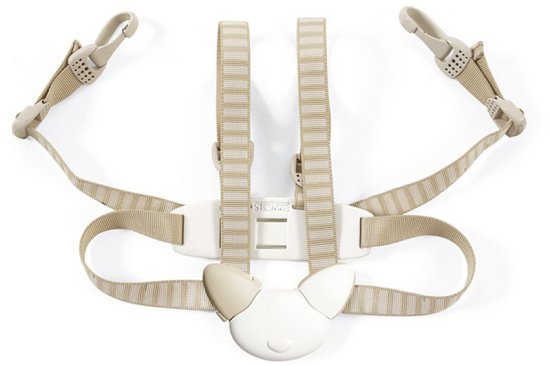 רתמה לכיסא אוכל(חדש) דגם Tripp Trapp מבית Stokke - צבע בז' – תמונה 3
