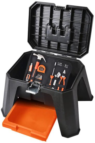 ארגז כלים שרפרף עם 24 אביזרים Tactix