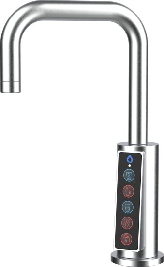 בר מים תת כיורי דגם TOP מבית אפיקים - צבע כסוף מוברש