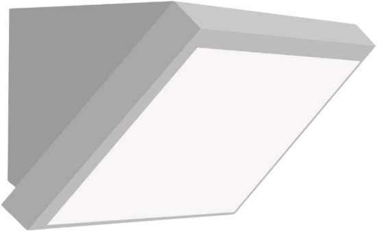 גוף תאורה צמוד קיר מוגן מים Lumitec IP65 60W - צבע גוף אפור - גוון אור מתכוונן CCT 3000K-6500K