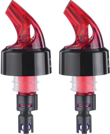 זוג פיות מזיגה Auto-Pour מינון מדויק 4 ס''ל מבית Westmark - צבע אדום