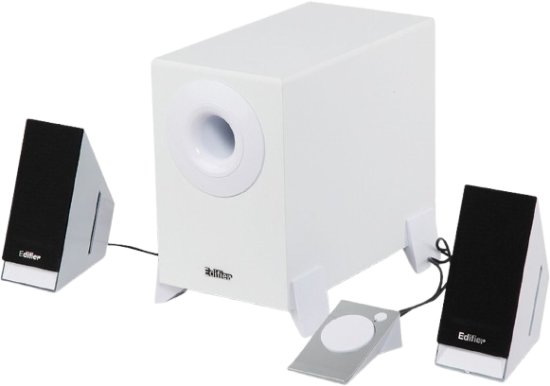 זוג רמקולים עם סאברוופר למחשב EDIFIER M1360 2.1 - צבע לבן