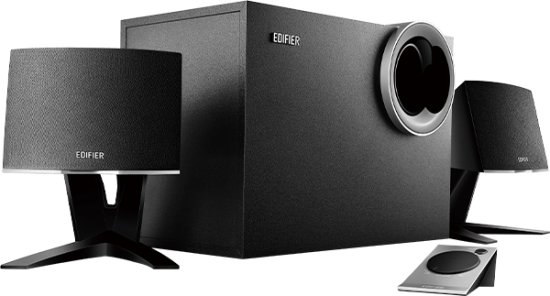 זוג רמקולים עם סאברוופר למחשב EDIFIER M1380 2.1 - צבע שחור