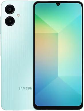 טלפון סלולרי Samsung Galaxy A06 4GB + 64GB SM-A065F/DS - צבע ירוק בהיר - שנתיים אחריות