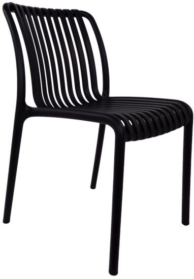 כיסא לגינה ולבית Mira PP-902 - צבע שחור