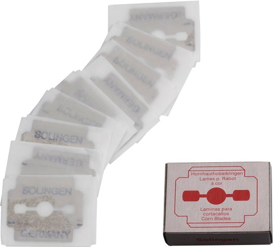 מארז 10 סכינים להסרת עור קשה מהרגליים סדרת Sunshine מבית HK