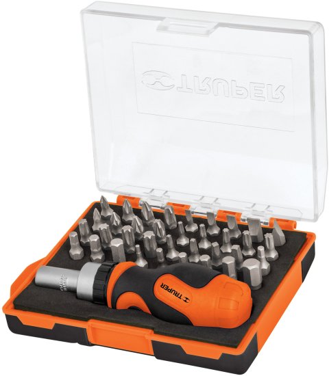 מברג ראצ'ט + 36 ביטים Truper