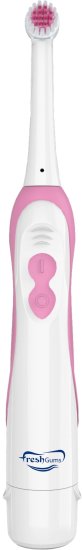 מברשת שיניים חשמלית לילדים מבית Fresh Gums - יחידה אחת - צבע ורוד/לבן