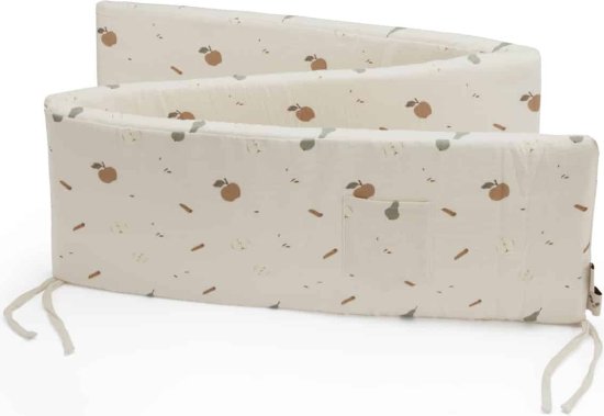 מגן ראש למיטת תינוק 100% כותנה מבד טטרה קולקציית מתכונים מבית Nino - פאי תפוחים