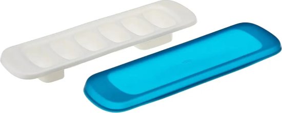 מגש הקפאה למזון תינוקות עם מכסה סיליקון מבית OXO TOT - צבע כחול