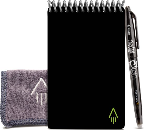 מחברת נקודות חכמה A6 דגם Mini מבית Rocketbook - צבע שחור