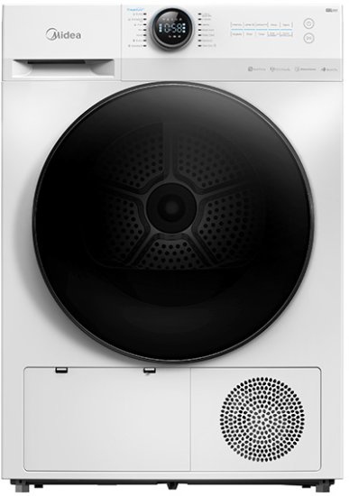 מייבש כביסה פתח חזית 10 ק''ג Midea MDL100-CH03B HeatPump - צבע לבן