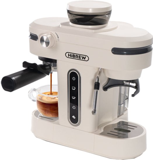 מכונת אספרסו Hibrew H14 - צבע לבן