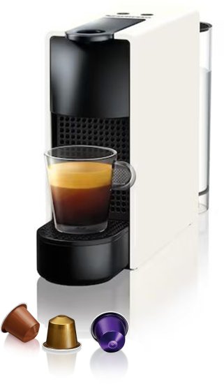 מכונת קפה Nespresso Essenza Mini - צבע לבן - שנה אחריות יבואן רשמי