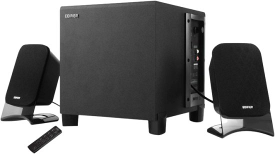 מערכת זוג רמקולי Bluetooth עם סאברוופר למחשב EDIFIER XM2PF - צבע שחור