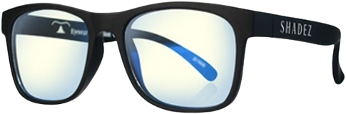 משקפי הגנה מאור כחול לילדים בגילאים 3-7 מבית Shadez - צבע שחור
