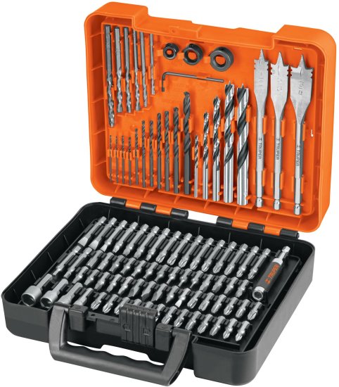 סט 100 חלקים ביטים ומקדחים למברגה במזוודה Truper