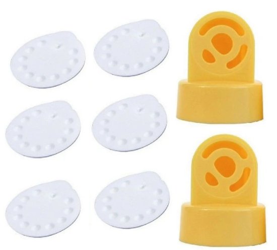 סט 2 שסתומים 6 ממברנות למשאבות סווינג והרמוני מבית Medela