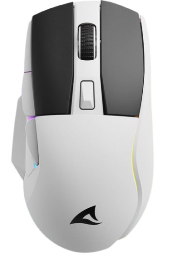 עכבר גיימינג אופטי אלחוטי Sharkoon SKILLER SGM50W - צבע לבן