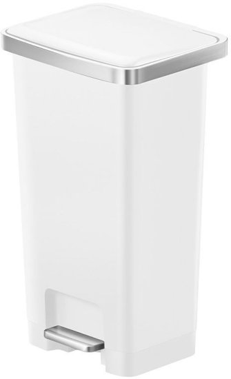 פח דוושה 45 ליטר Eko Daisy - צבע לבן מט