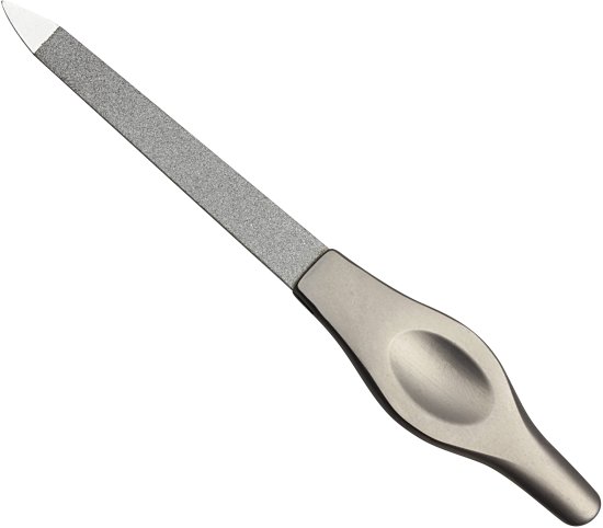 פצירת ציפורניים דו צדדית מאבן ספיר 11 ס''מ סדרת Nobel & Steel מבית HK