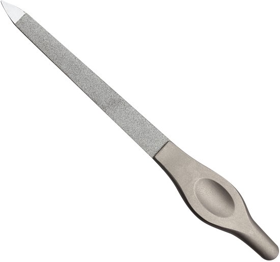 פצירת ציפורניים דו צדדית מאבן ספיר 13 ס''מ סדרת Nobel & Steel מבית HK