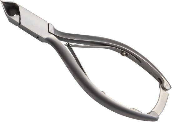 צבת לציפורניים 14 ס''מ קפיץ כפול סדרת Nobel & Steel מבית HK - לסת בצורת ירח