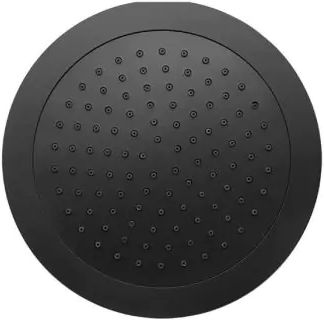 ראש מקלחת עגול 23.8 ס''מ מבית River - צבע שחור