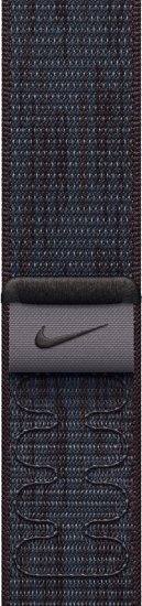 רצועת Nike Sport Loop לשעון Apple Watch 46mm צבע Black / Blue - מידה One Size