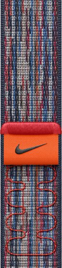 רצועת Nike Sport Loop לשעון Apple Watch 46mm צבע Blue / Red - מידה One Size