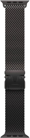 רצועת Titanium Milanese Loop לשעון Apple Watch 49mm צבע Black - מידה Large