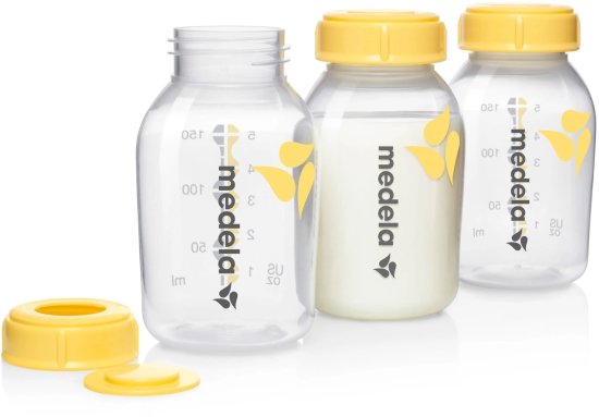 שלישיית בקבוקים לאחסון חלב אם 150 מ''ל מבית Medela