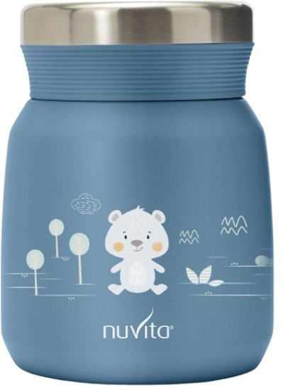 תרמוס למזון ונוזל 300 מ''ל Nuvita - צבע כחול כהה