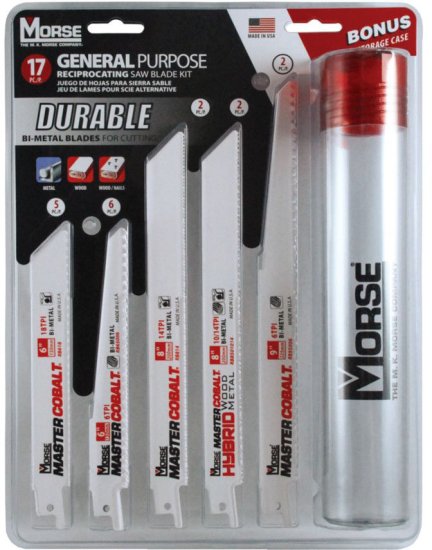 17 להבים למסור חרב Morse RBKITGP01 BI-METAL