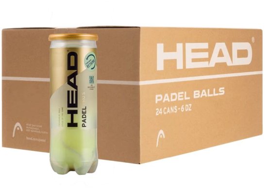 24 חבילות של 3 כדורי טניס - סה''כ 72 כדורים Head Padel Pro S
