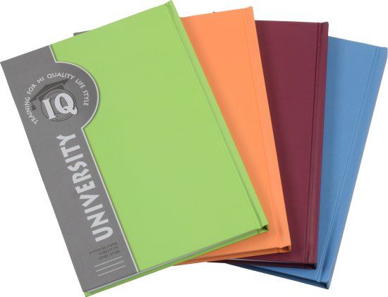 מחברת כריכה קשה A5 מבית IQ - דפי שורות – תמונה 3