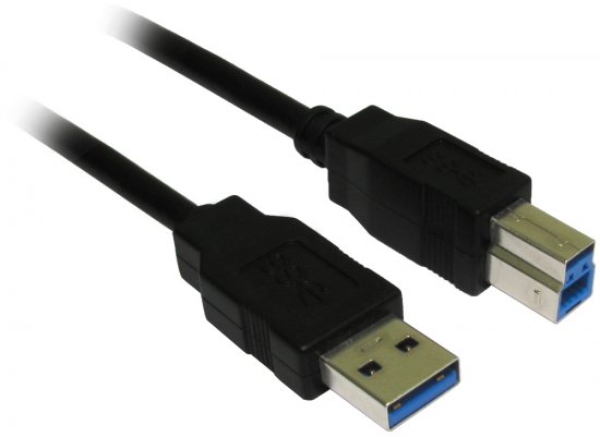 מציאון ועודפים - כבל מחיבור USB 3.0 A לחיבור B באורך 3 מטרים – תמונה 3