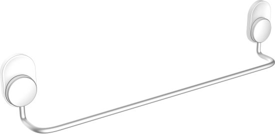 מתלה מגבות בהדבקה 62 ס''מ Aquila Set And Stick - צבע כסוף מט – תמונה 3