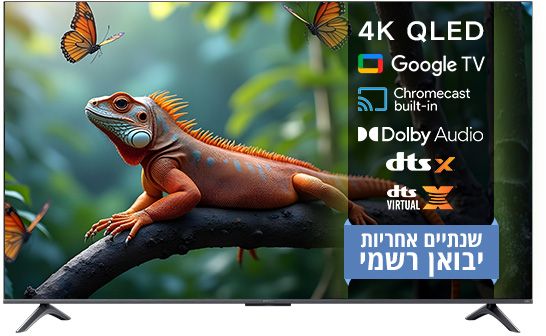 טלוויזיה חכמה Xiaomi Mi A Pro 2025 QLED 4K Smart TV 65 Inch L65MA-SME - שנתיים אחריות יבואן רשמי על ידי המילטון – תמונה 3
