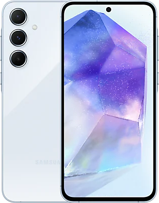 מציאון ועודפים - טלפון סלולרי Samsung Galaxy A55 5G 8GB+128GB - צבע Awesome Iceblue - שנה אחריות יבואן רשמי סאני – תמונה 3