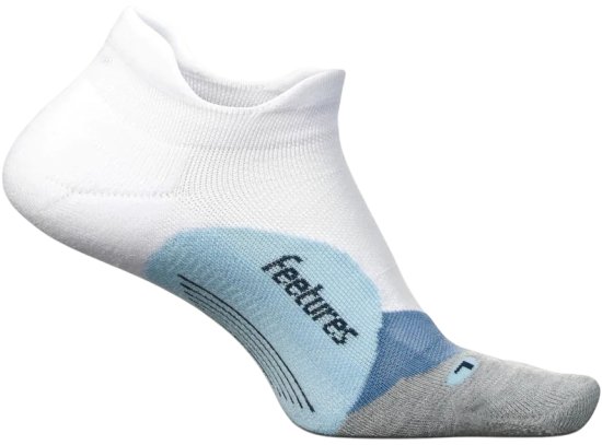 גרבי ספורט Feetures Elite Light Cushion No Show Tab - מידה 43-46 (L) - צבע White Sky – תמונה 3